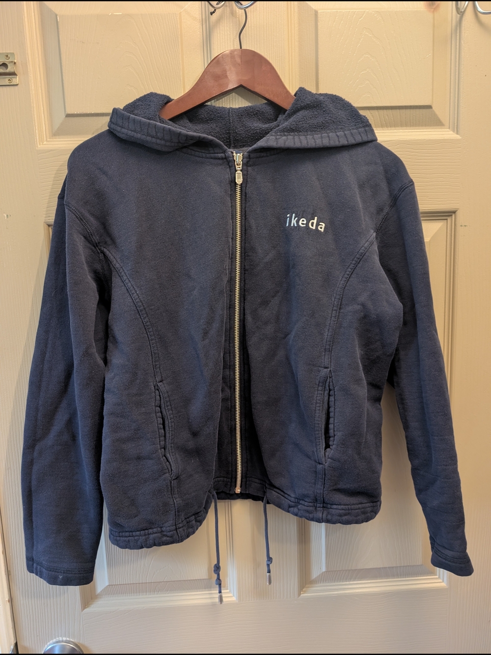 Vintage Ikeda Navy Zip-Up Hoodie